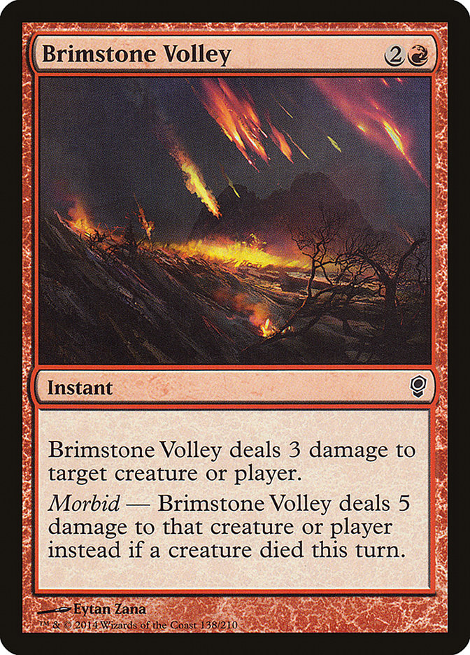 Brimstone Volley [Conspiracy] | Cards and Coasters CA