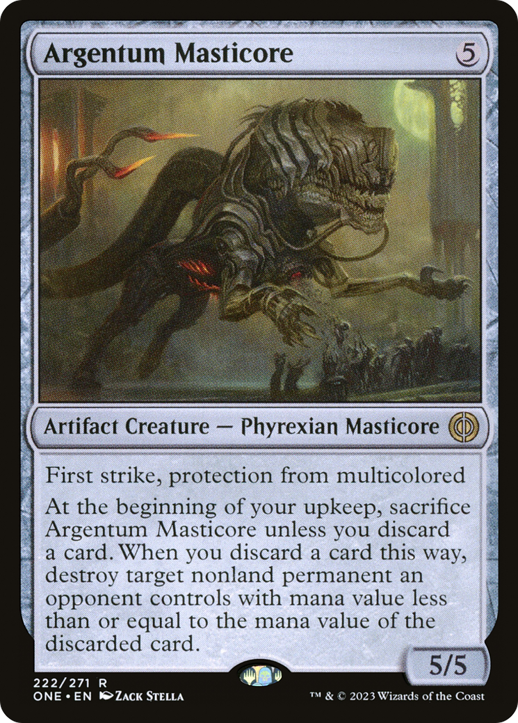 Argentum Masticore [Phyrexia: All Will Be One] | Cards and Coasters CA