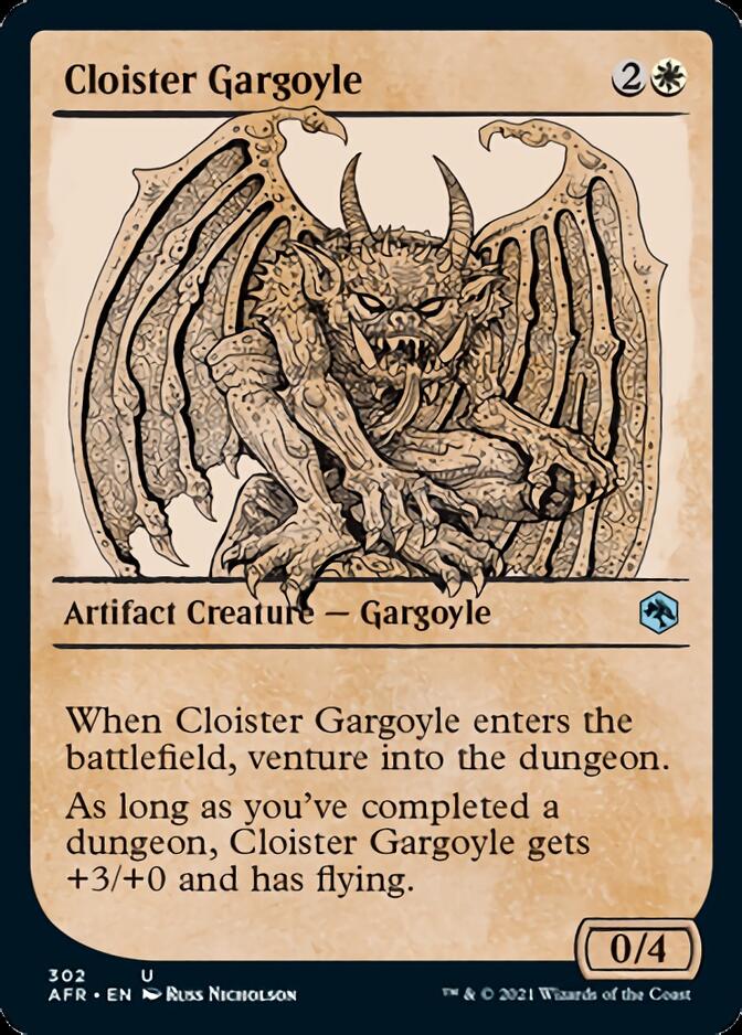 Cloister Gargoyle  (Showcase) [Dungeons & Dragons: Adventures in the Forgotten Realms] | Cards and Coasters CA