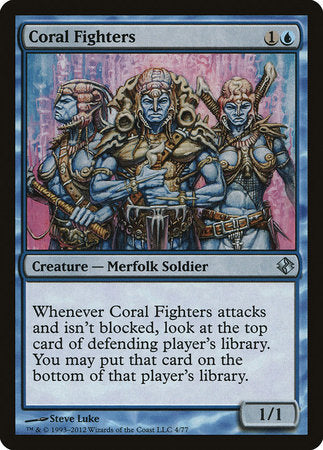 Coral Fighters [Duel Decks: Venser vs. Koth] | Cards and Coasters CA