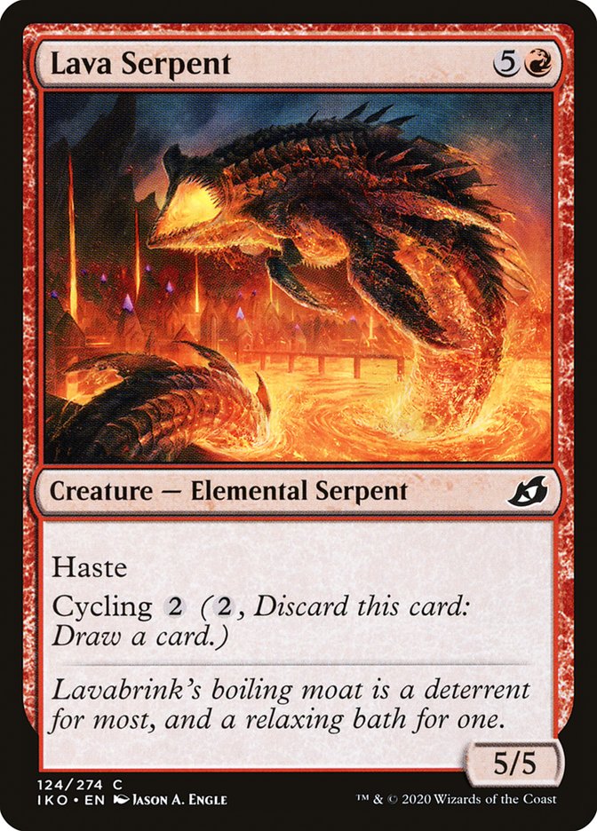 Lava Serpent [Ikoria: Lair of Behemoths] | Cards and Coasters CA