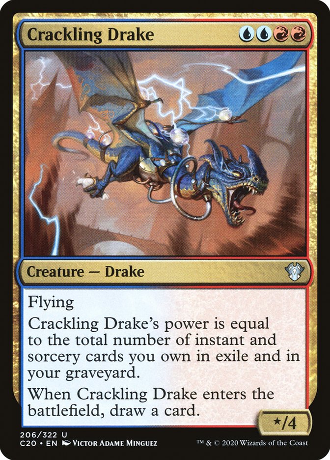 Crackling Drake [Commander 2020] | Cards and Coasters CA