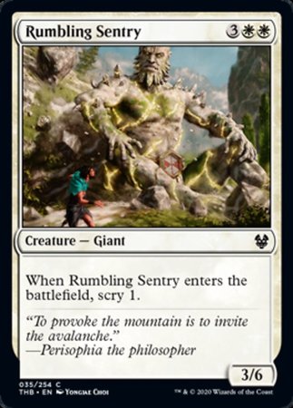 Rumbling Sentry [Theros Beyond Death] | Cards and Coasters CA