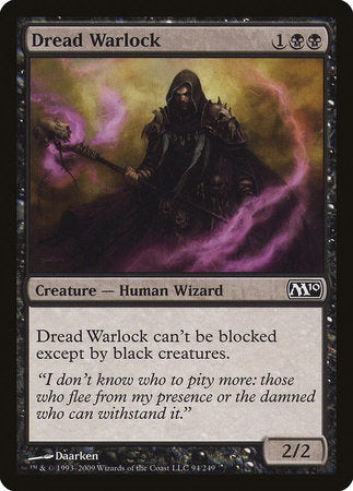 Dread Warlock [Magic 2010] | Cards and Coasters CA