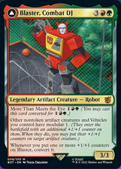 Blaster, Combat DJ // Blaster, Morale Booster [Universes Beyond: Transformers] | Cards and Coasters CA