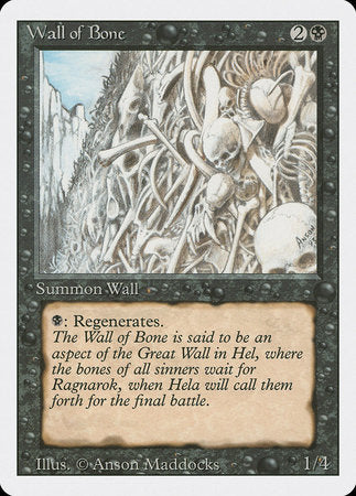 Wall of Bone [Revised Edition] | Cards and Coasters CA