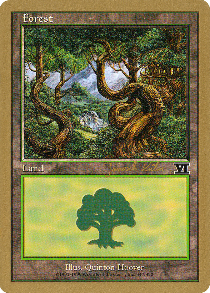 Forest (jk347) (Janosch Kuhn) [World Championship Decks 2000] | Cards and Coasters CA