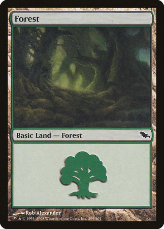 Forest (299) [Shadowmoor] | Cards and Coasters CA