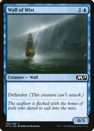 Wall of Mist [Core Set 2019] | Cards and Coasters CA