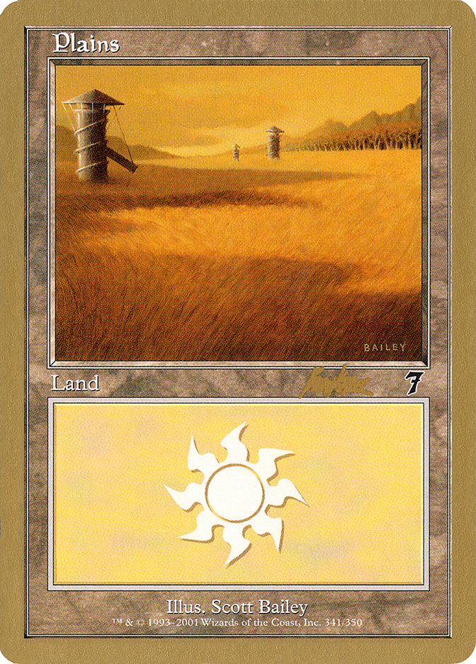 Plains (bk341) (Brian Kibler) [World Championship Decks 2002] | Cards and Coasters CA