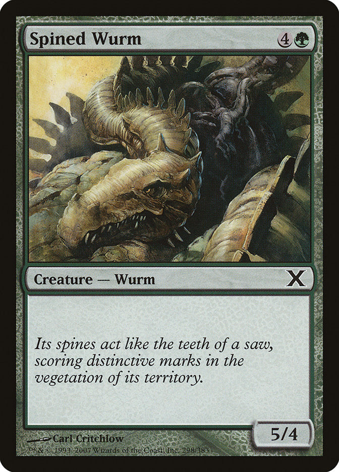 Spined Wurm [Tenth Edition] | Cards and Coasters CA