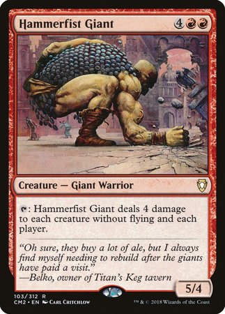 Hammerfist Giant [Commander Anthology Volume II] | Cards and Coasters CA