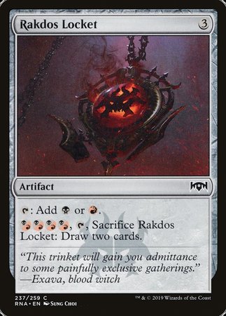 Rakdos Locket [Ravnica Allegiance] | Cards and Coasters CA