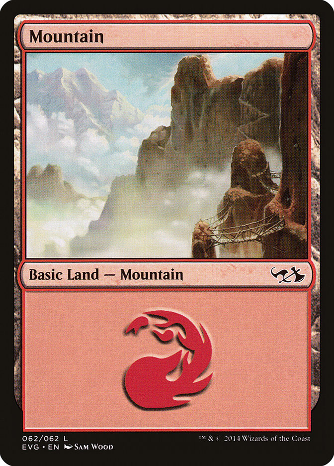 Mountain (62) (Elves vs. Goblins) [Duel Decks Anthology] | Cards and Coasters CA