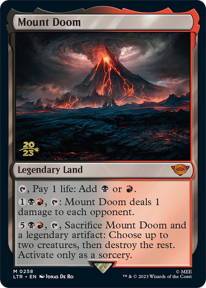 Mount Doom [The Lord of the Rings: Tales of Middle-Earth Prerelease Promos] | Cards and Coasters CA