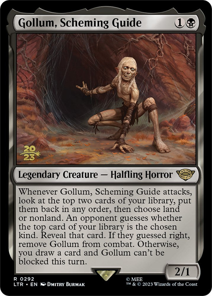 Gollum, Scheming Guide [The Lord of the Rings: Tales of Middle-Earth Prerelease Promos] | Cards and Coasters CA