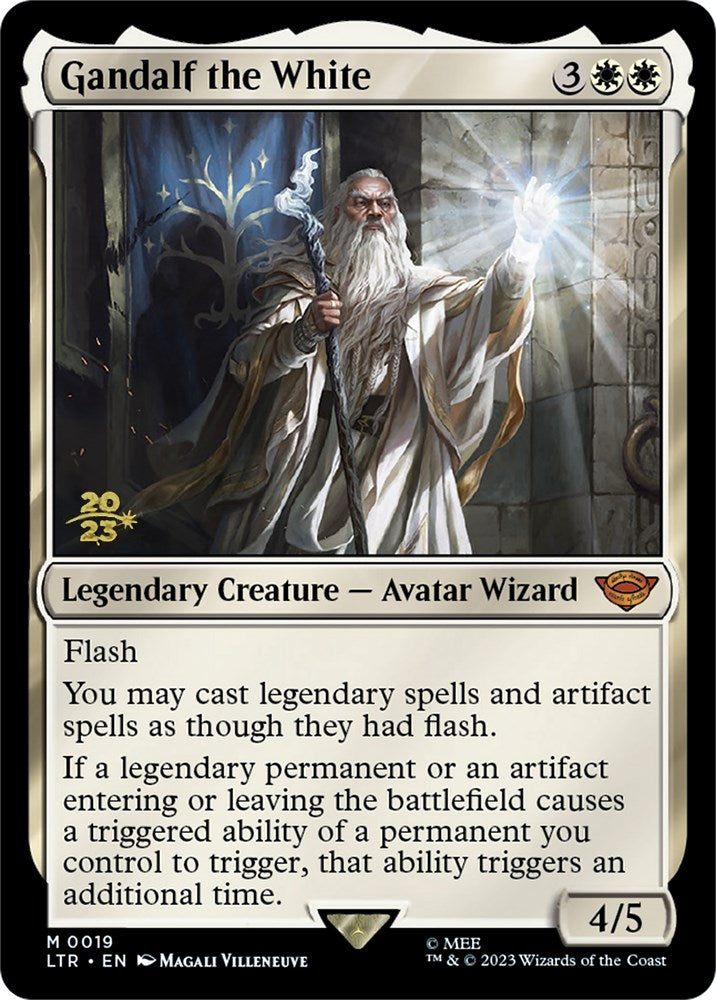 Gandalf the White [The Lord of the Rings: Tales of Middle-Earth Prerelease Promos] | Cards and Coasters CA