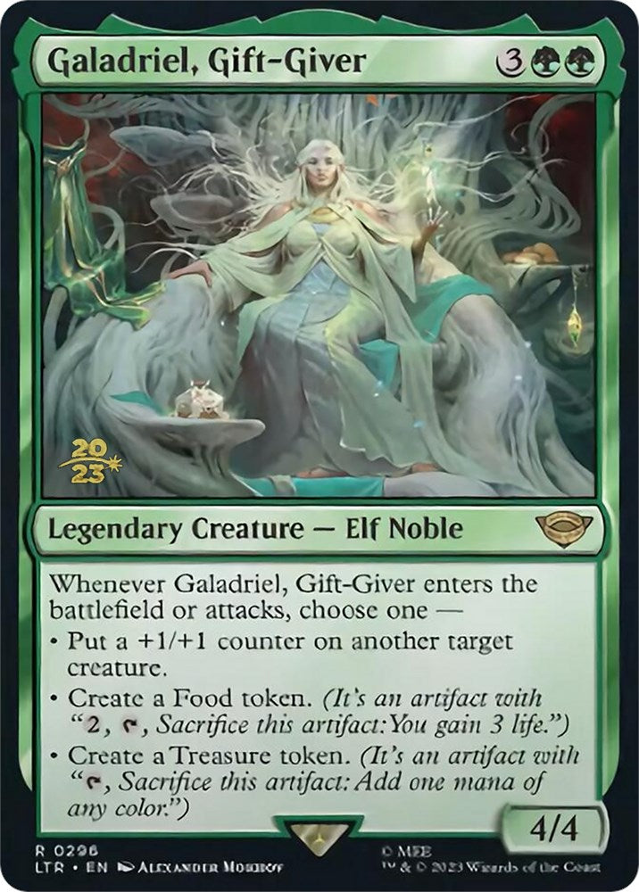 Galadriel, Gift-Giver [The Lord of the Rings: Tales of Middle-Earth Prerelease Promos] | Cards and Coasters CA