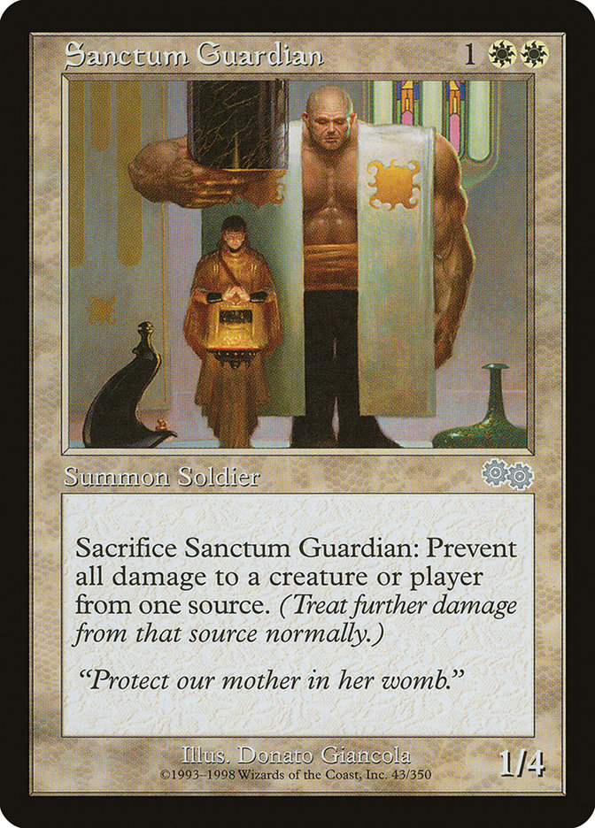 Sanctum Guardian [Urza's Saga] | Cards and Coasters CA