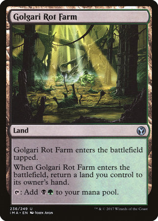 Golgari Rot Farm [Iconic Masters] | Cards and Coasters CA