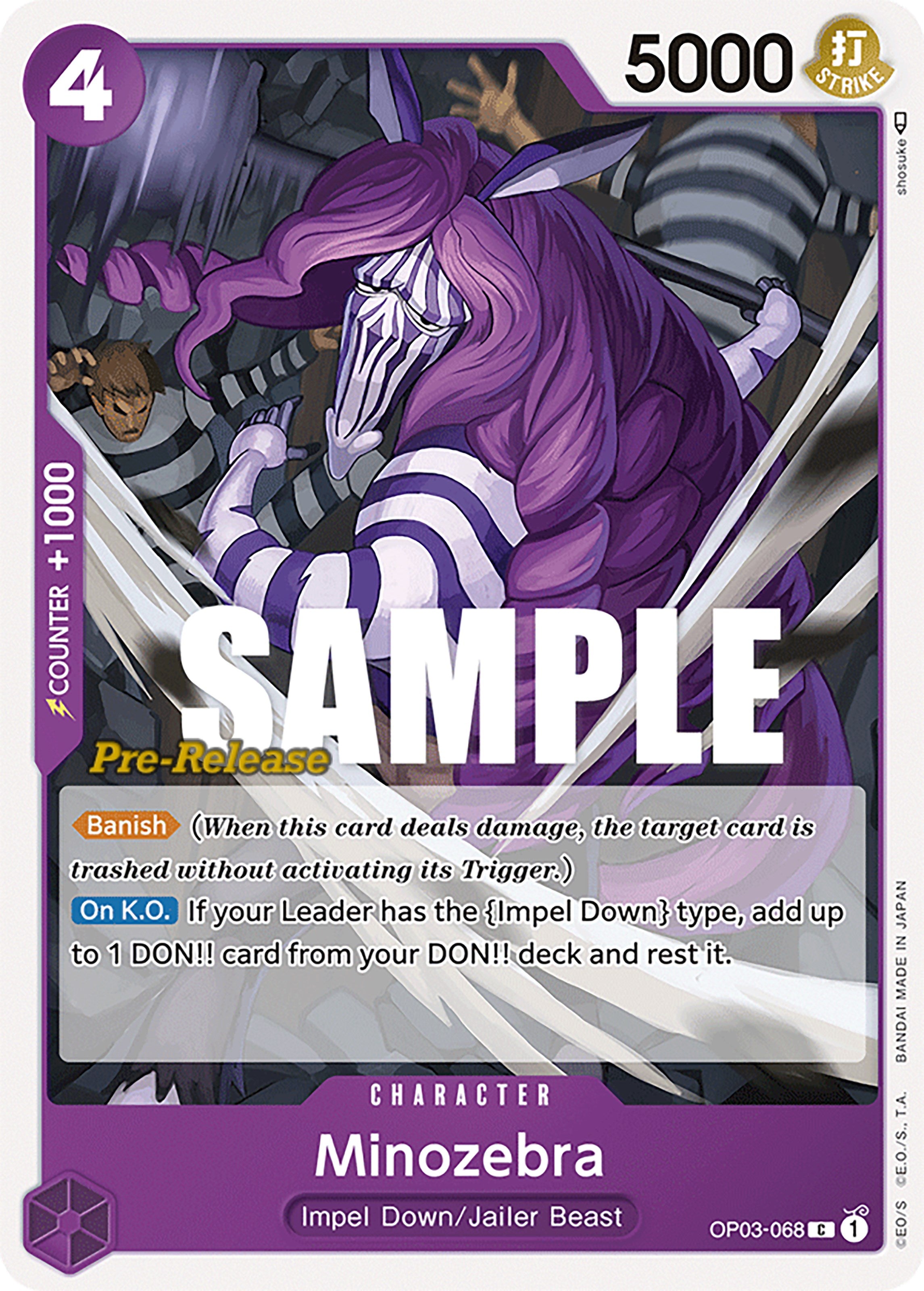 Minozebra [Pillars of Strength Pre-Release Cards] | Cards and Coasters CA