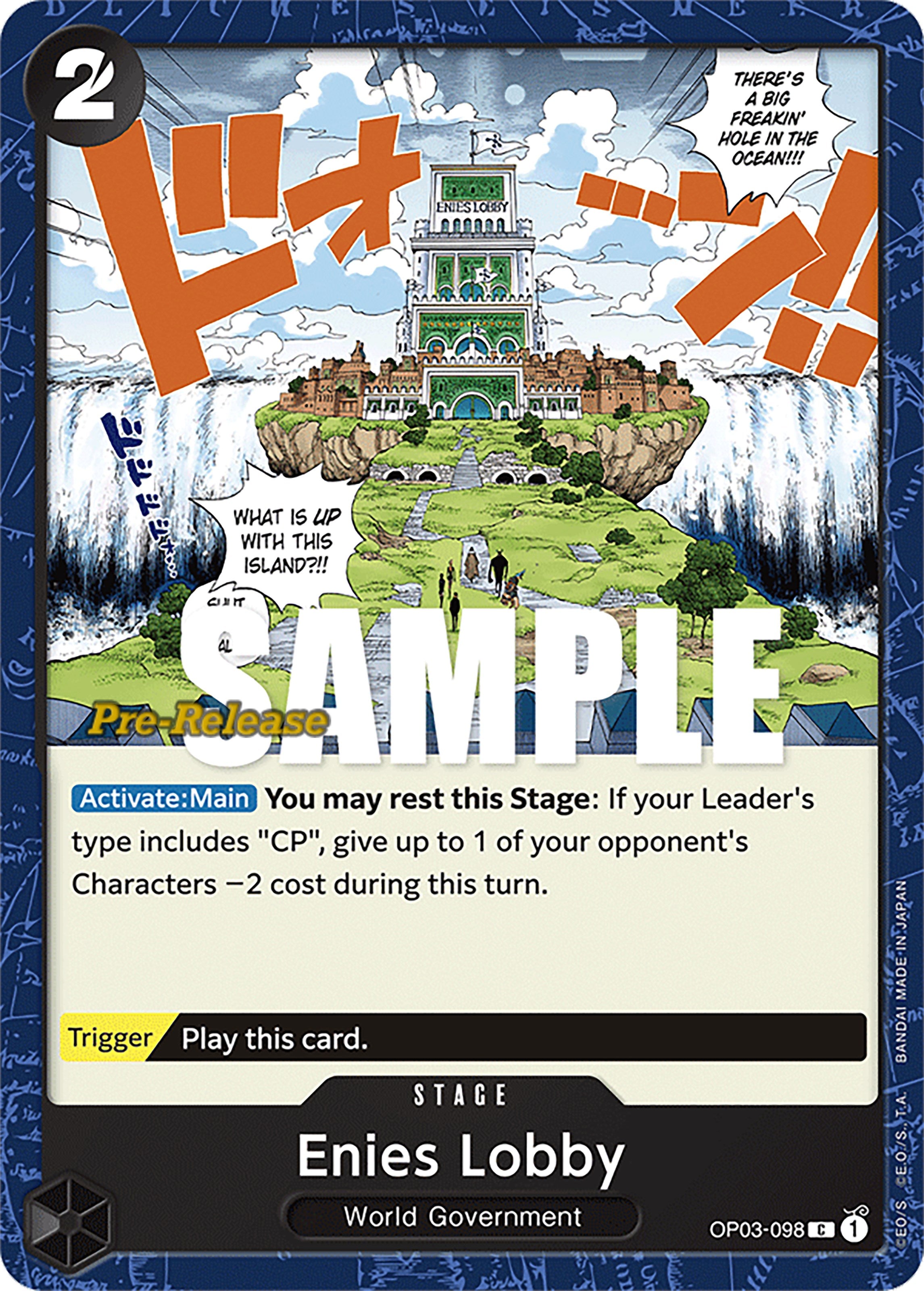 Enies Lobby [Pillars of Strength Pre-Release Cards] | Cards and Coasters CA