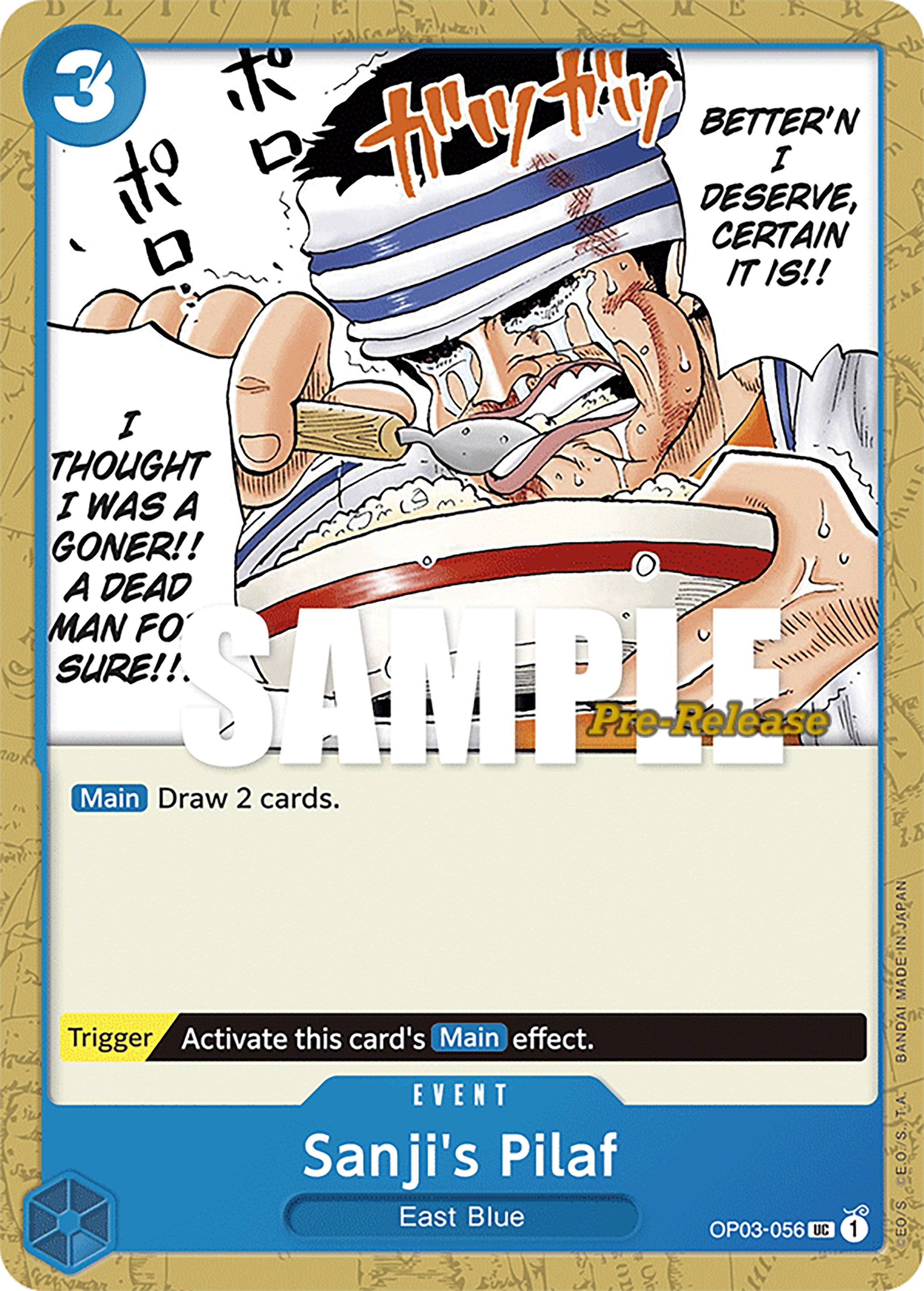 Sanji's Pilaf [Pillars of Strength Pre-Release Cards] | Cards and Coasters CA