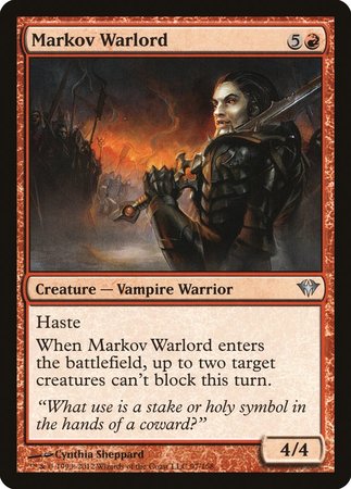 Markov Warlord [Dark Ascension] | Cards and Coasters CA