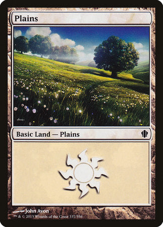 Plains (337) [Commander 2013] | Cards and Coasters CA