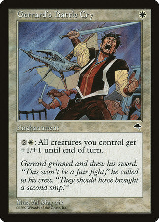Gerrard's Battle Cry [Tempest] | Cards and Coasters CA