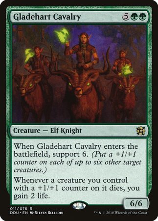 Gladehart Cavalry [Duel Decks: Elves vs. Inventors] | Cards and Coasters CA