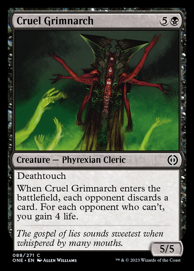 Cruel Grimnarch [Phyrexia: All Will Be One] | Cards and Coasters CA