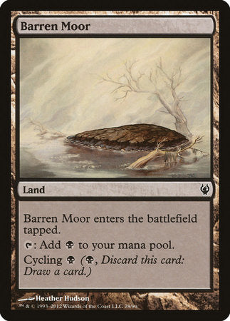 Barren Moor [Duel Decks: Izzet vs. Golgari] | Cards and Coasters CA