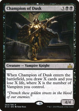 Champion of Dusk [Rivals of Ixalan] | Cards and Coasters CA