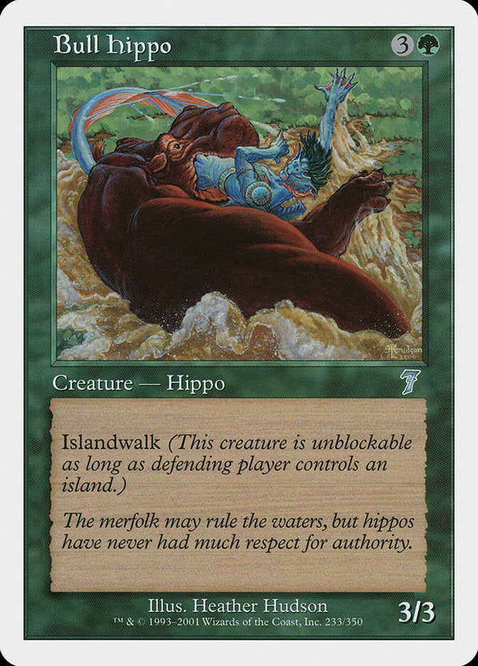 Bull Hippo [Seventh Edition] | Cards and Coasters CA