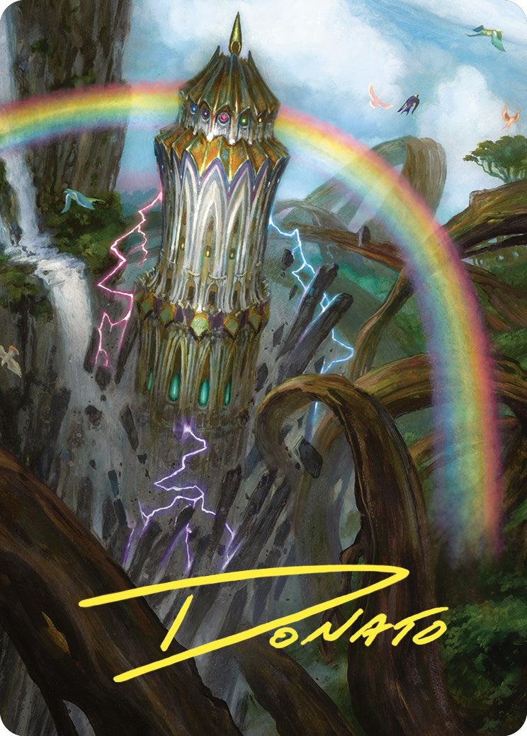 Command Tower Art Card (Gold-Stamped Signature) [Commander Masters Art Series] | Cards and Coasters CA