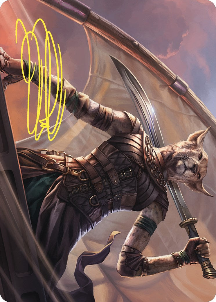 Mirri, Weatherlight Duelist Art Card (Gold-Stamped Signature) [Commander Masters Art Series] | Cards and Coasters CA