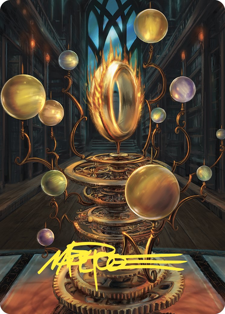 Sol Ring Art Card (Gold-Stamped Signature) [Commander Masters Art Series] | Cards and Coasters CA