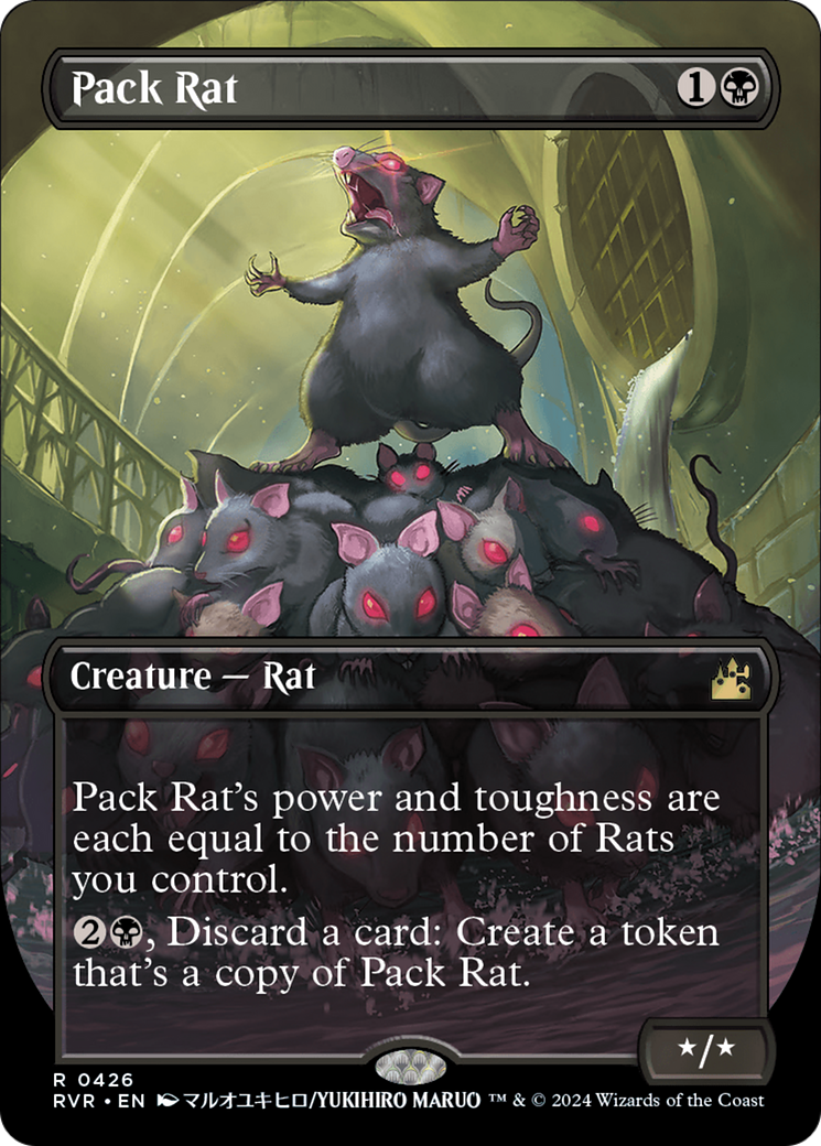 Pack Rat (Anime Borderless) [Ravnica Remastered] | Cards and Coasters CA