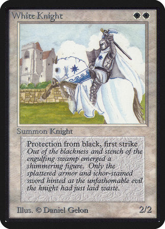 White Knight [Limited Edition Alpha] | Cards and Coasters CA