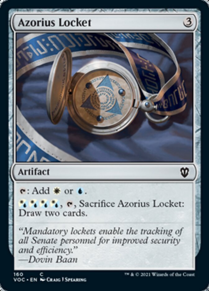 Azorius Locket [Innistrad: Crimson Vow Commander] | Cards and Coasters CA