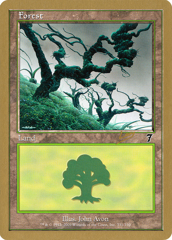 Forest (rl331) (Raphael Levy) [World Championship Decks 2002] | Cards and Coasters CA