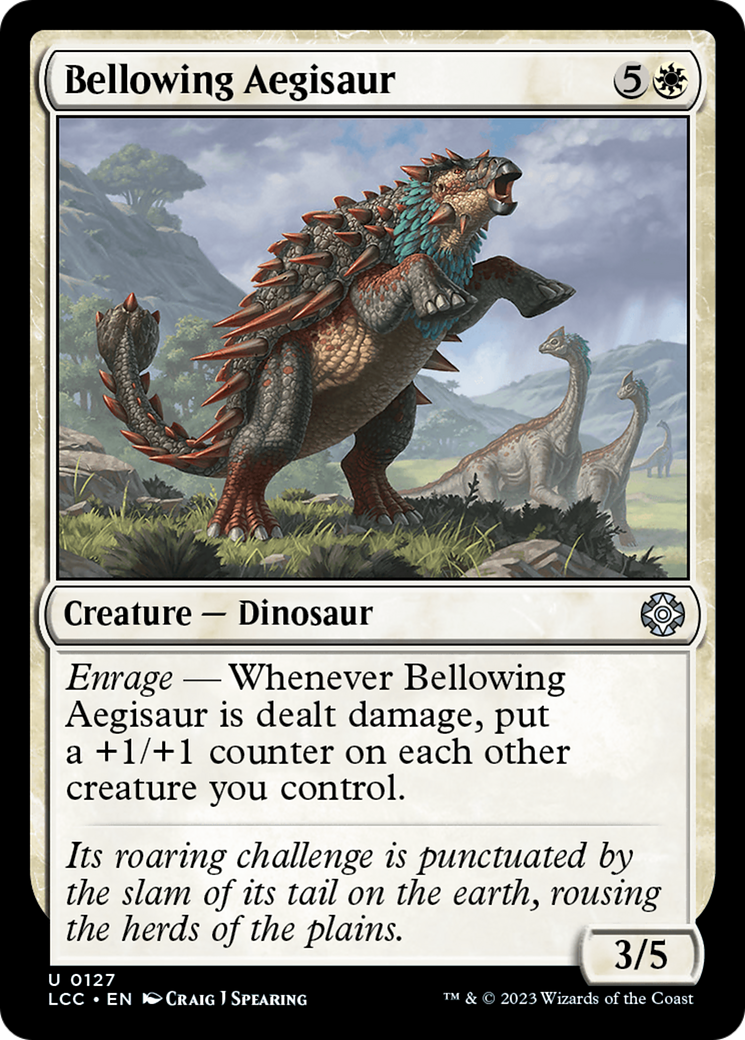 Bellowing Aegisaur [The Lost Caverns of Ixalan Commander] | Cards and Coasters CA