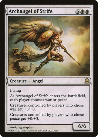 Archangel of Strife [Commander 2011] | Cards and Coasters CA