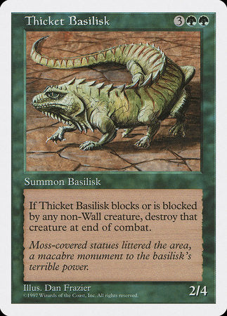 Thicket Basilisk [Fifth Edition] | Cards and Coasters CA