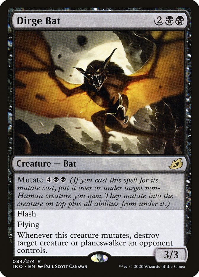 Dirge Bat [Ikoria: Lair of Behemoths] | Cards and Coasters CA