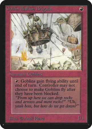 Goblin Balloon Brigade [Limited Edition Alpha] | Cards and Coasters CA