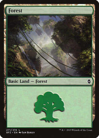 Forest (271) [Battle for Zendikar] | Cards and Coasters CA