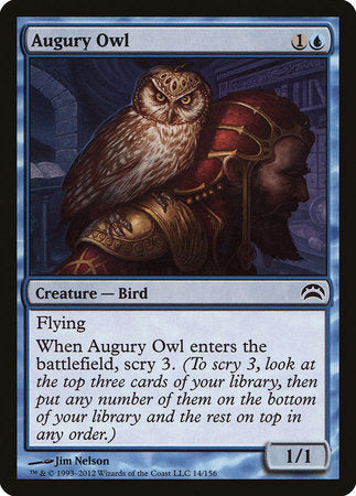 Augury Owl [Planechase 2012] | Cards and Coasters CA