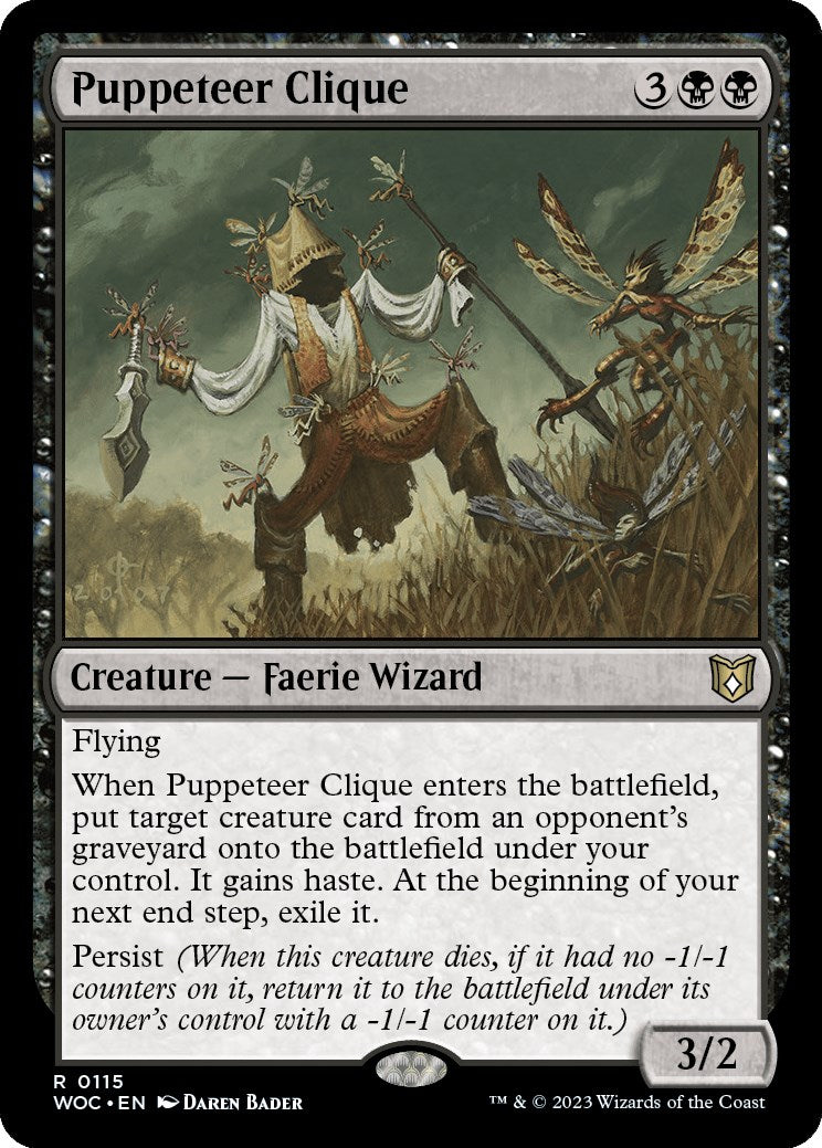 Puppeteer Clique [Wilds of Eldraine Commander] | Cards and Coasters CA